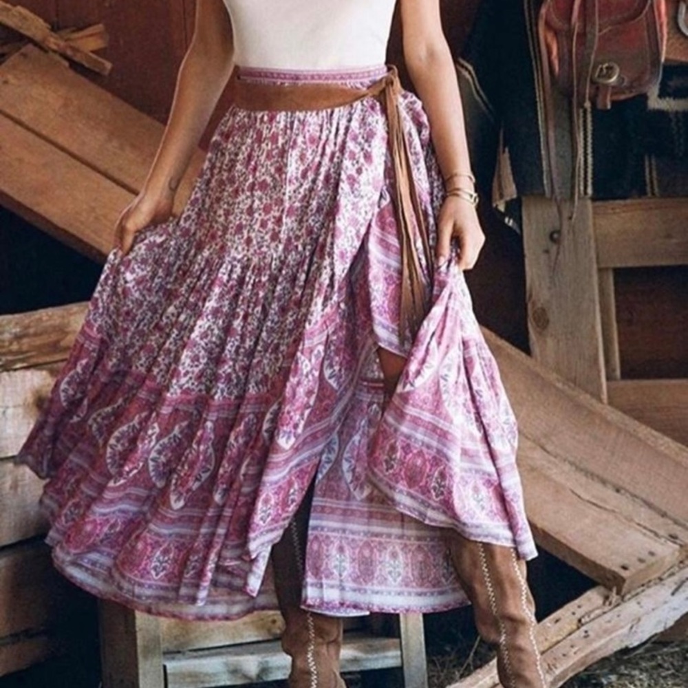 Spell & the Gypsy Jasmine Maxi Skirt EUC